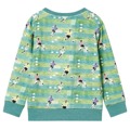 Sweatshirt para Criança Verde-claro Mesclado 104