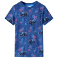 T-shirt Infantil com Estampa de Monster Truck Azul-escuro Mesclado 92