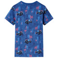 T-shirt Infantil com Estampa de Monster Truck Azul-escuro Mesclado 92