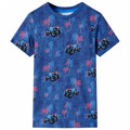 T-shirt Infantil com Estampa de Monster Truck Azul-escuro Mesclado 116
