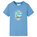 T-shirt de Criança Azul Médio 140