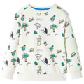 Sweatshirt para Criança Cor Cru Suave 116