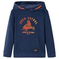 Sweatshirt para Criança com Capuz Azul-marinho Mesclado e Laranja 116