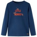 T-shirt Manga Comprida P/ Criança Little Monkey Azul-marinho 92