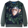 Sweatshirt para Criança Cor Caqui-escuro 116