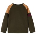 Sweatshirt para Criança Cor Caqui-escuro e Camel 140