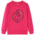 Sweatshirt para Criança C/ Design de Ouriço Rosa-brilhante 140