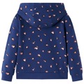 Sweatshirt com Capuz para Criança C/ Estampa de Pontos Azul-marinho 92