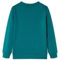 Sweatshirt para Criança com Estampa de Brilhantes Verde-escuro 92