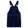 Vestido com Peitilho para Criança Bombazina Azul-marinho 104