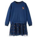 Vestido de Manga Comprida para Criança Azul-marinho 92
