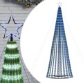 Iluminação P/ árvore de Natal Cone 688 Luzes LED 300 cm Azul