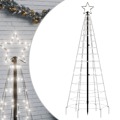 Iluminação árvore de Natal C/ Estacas 220 LED 180cm Branco Frio