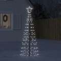 Iluminação árvore de Natal C/ Estacas 220 LED 180cm Branco Frio