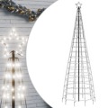 Iluminação árvore de Natal C/ Estacas 570 LED 300cm Branco Frio