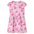 Vestido de Criança com Estampa de Boia Flamingo Rosa-claro 104