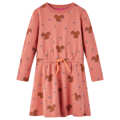 Vestido para Criança C/ Estampa de Esquilos Rosa-velho 104