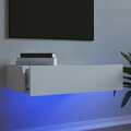 Móvel de Tv com Luzes LED 60x35x15,5 cm Branco