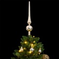 árvore Natal Artificial Articulada 150 Luzes LED e Bolas 120 cm