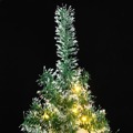 árvore Natal Artificial C/ 300 Luzes Led, Bolas e Neve 240 cm
