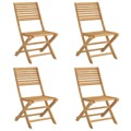 Cadeiras de Jardim Dobráveis 4 pcs 48,5x61,5x87cm Acácia Maciça