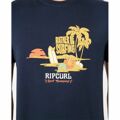 T-shirt Rip Curl Framed Azul Marinho Homem XL