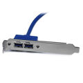 Cabo USB Startech USB3SPLATE Idc Azul
