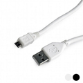 Cabo USB 2.0 a para Micro USB B Gembird CCP-mUSB2-AMBM Preto 1,8 M