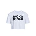 Camisola de Manga Curta Homem Jack & Jones Jjecorp Logo Tee 12151955 Branco S