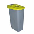 Caixote do Lixo com Rodas Denox 110 L Amarelo 58 X 41 X 89 cm