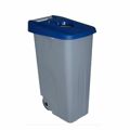 Caixote do Lixo com Rodas Denox 110 L Azul 58 X 41 X 89 cm
