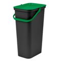 Caixote de Lixo para Reciclagem Tontarelli Moda 38 L Verde (4 Unidades)