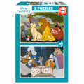 Set de 2 Puzzles Disney Lion King And Lady And The Tramp 48 Peças