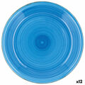 Plat Bord Quid Vita Azul Cerâmica (ø 27 cm) (12 Unidades)