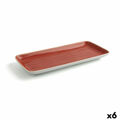 Recipiente de Cozinha Ariane Terra Retangular Cerâmica Vermelho (36 X 16,5 cm) (6 Unidades)