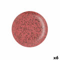 Plat Bord Ariane Oxide Cerâmica Vermelho (ø 24 cm) (6 Unidades)