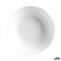 Prato Fundo Luminarc Diwali Branco Vidro (20 cm) (24 Unidades)
