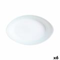 Recipiente de Cozinha Luminarc Smart Cuisine Oval Branco Vidro 21 X 13 cm (6 Unidades)