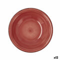 Prato Fundo Quid Vita Cerâmica Vermelho (ø 21,5 cm) (12 Unidades)