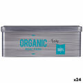Caixa para Infusões Organic Tea Cinzento Folha de Flandres (11 X 7,1 X 18 cm) (24 Unidades)