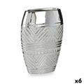 Vaso Largura do Produto Prateado Cerâmica 9,5 X 26,5 X 19,5 cm (6 Unidades)