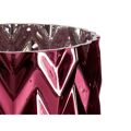 Vaso Lapidado Espiga Cor de Rosa Cristal 11,3 X 19,5 X 11,3 cm (6 Unidades)