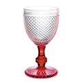 Copo para Vinho Diamante Vermelho Transparente Vidro 330 Ml (6 Unidades)