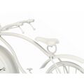 Tafelklok Bicicleta Branco Metal 36 X 22 X 7 cm (4 Unidades)