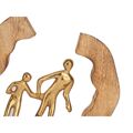 Figura Decorativa Família Dourado Metal 24,5 X 24,5 X 5 cm (6 Unidades)
