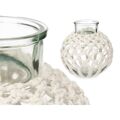 Vaso Branco Tecido Vidro 25 X 26,5 X 25 cm (4 Unidades) Macramé