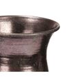 Vaso Prateado Metal 16 X 42 X 16 cm (4 Unidades) com Relevo
