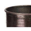 Vaso Prateado Metal 22,5 X 39,5 X 22,5 cm (4 Unidades) com Relevo
