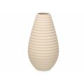 Vaso Bege Cerâmica 19 X 33 X 19 cm (4 Unidades) Riscas