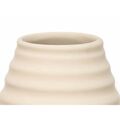Vaso Bege Cerâmica 22 X 44 X 22 cm (2 Unidades) Riscas
